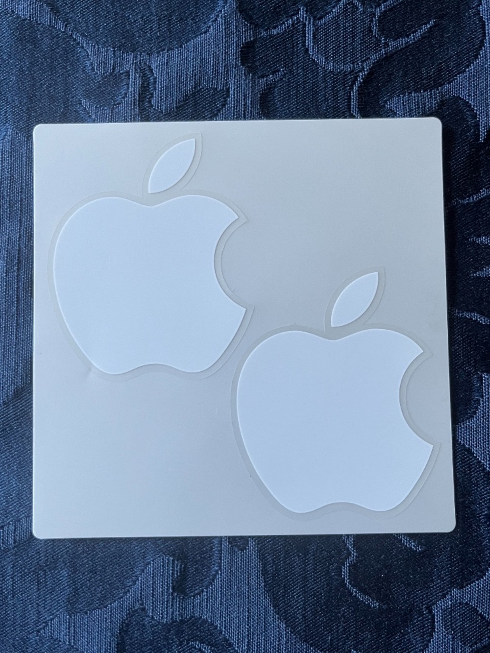 NEW white Apple logo decal stickers